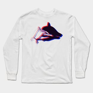 3D Shadow Puppet - BEAR Long Sleeve T-Shirt